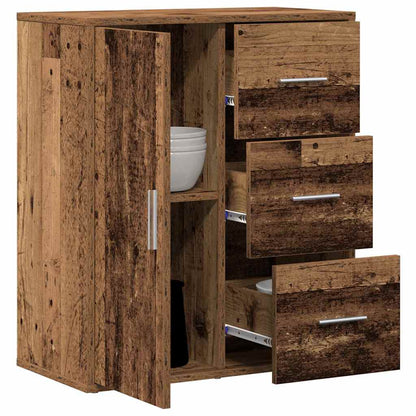 Sideboard mit Schubladen Altholz 60 x 31 x 70 cm Holzwerkstoff
