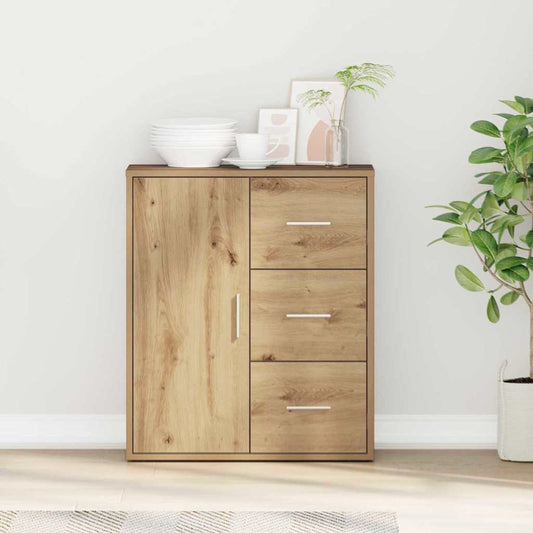 Sideboard Eiche handwerklich 60 x 31 x 70 cm Holzwerkstoff