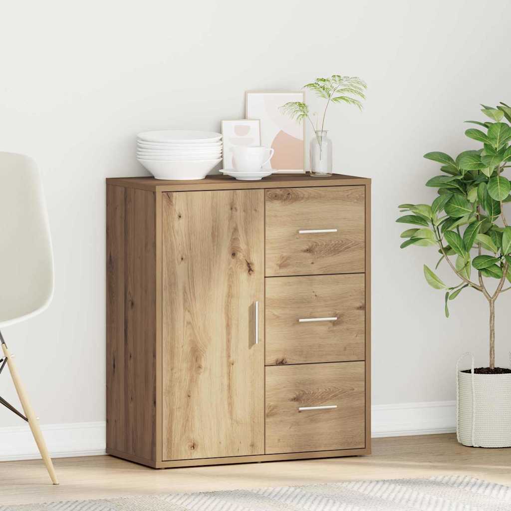 Sideboard Eiche handwerklich 60 x 31 x 70 cm Holzwerkstoff