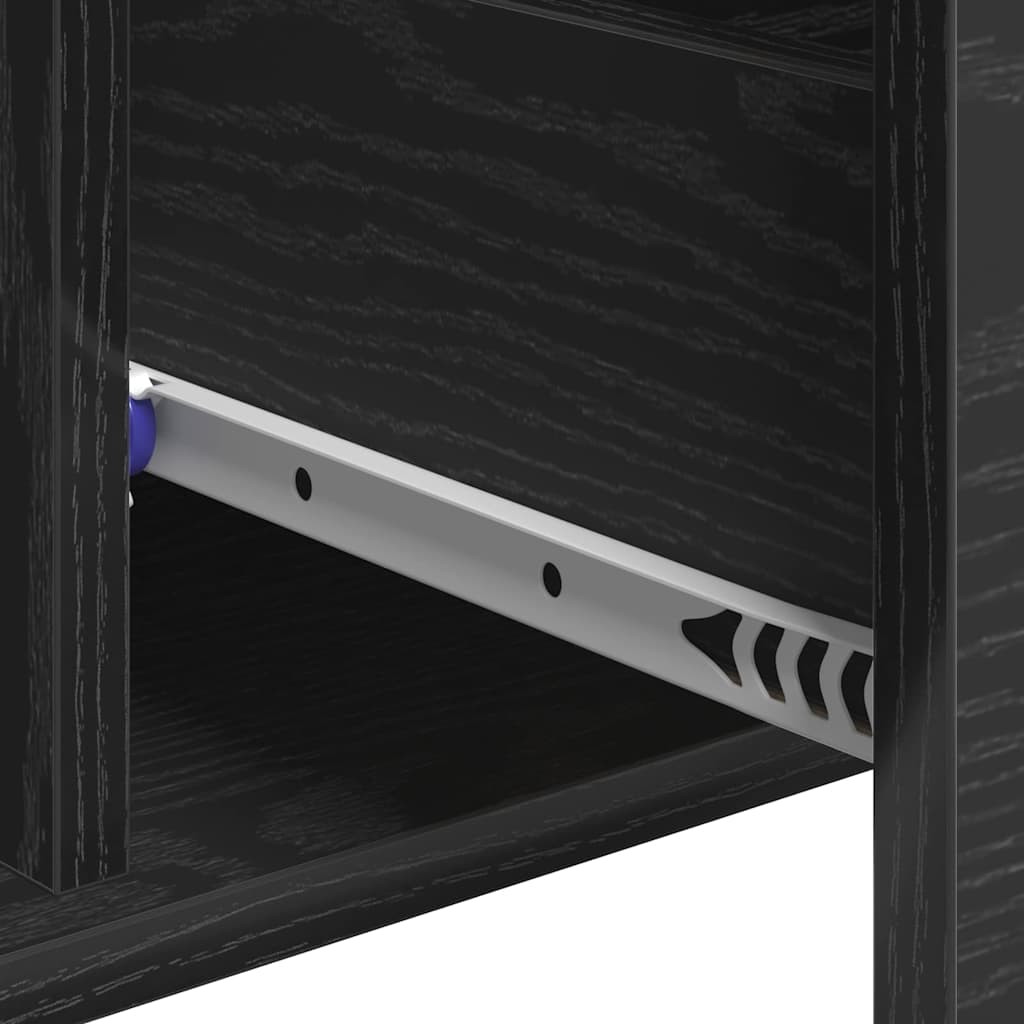 Sideboard Schwarze Eiche 60 x 31 x 70 cm Holzwerkstoff