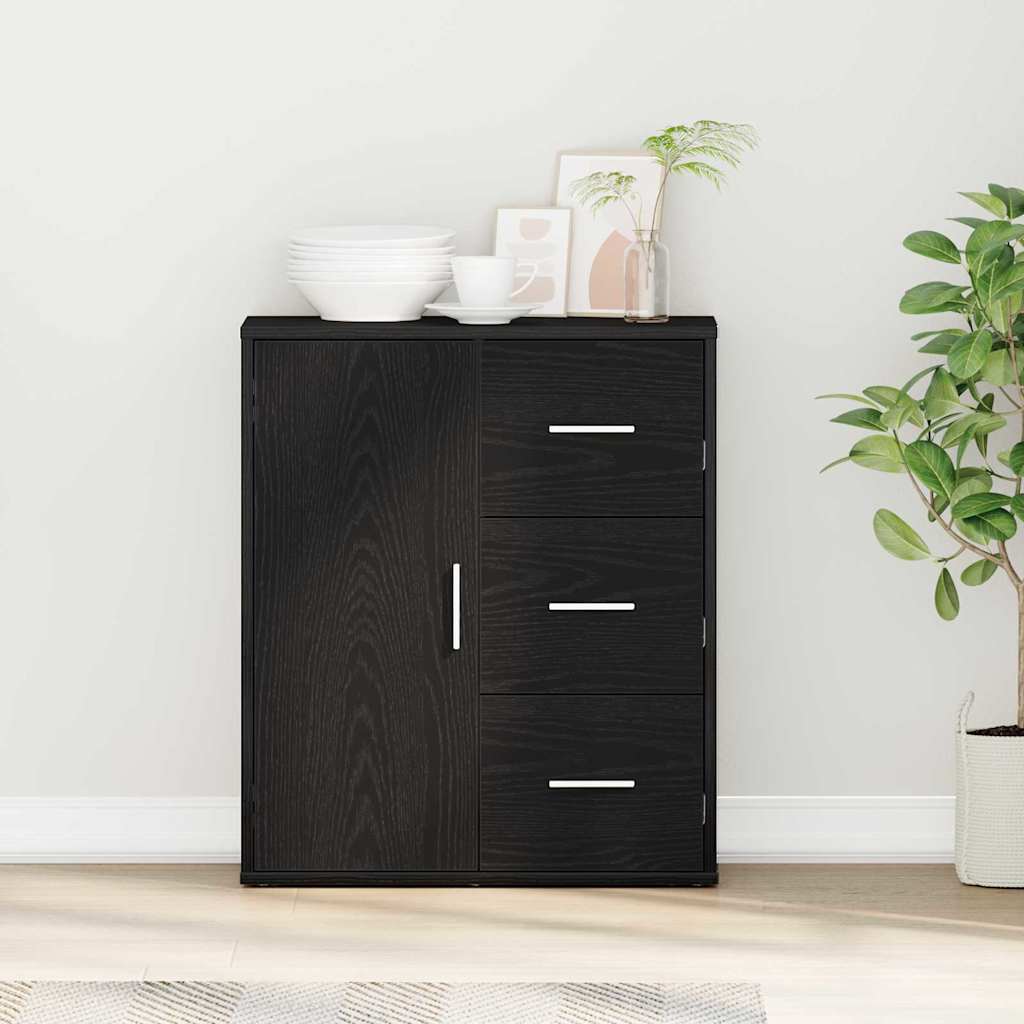 Sideboard Schwarze Eiche 60 x 31 x 70 cm Holzwerkstoff