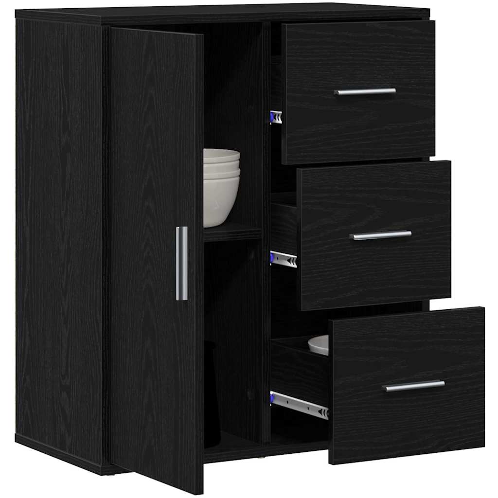 Sideboard Schwarze Eiche 60 x 31 x 70 cm Holzwerkstoff