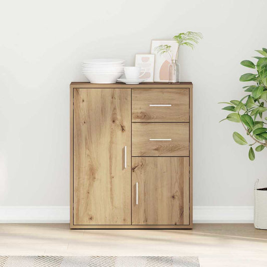 Sideboard Eiche handwerklich 60 x 31 x 70 cm Holzwerkstoff