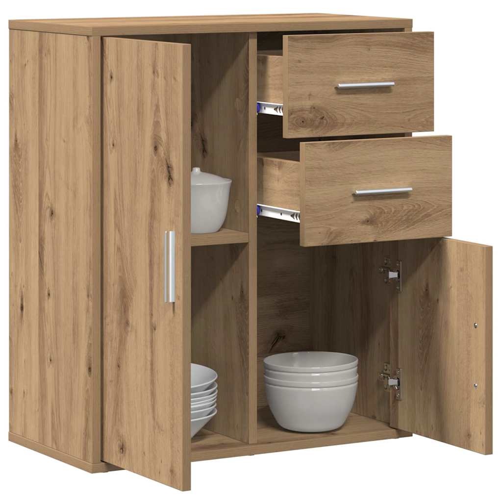 Sideboard Eiche handwerklich 60 x 31 x 70 cm Holzwerkstoff
