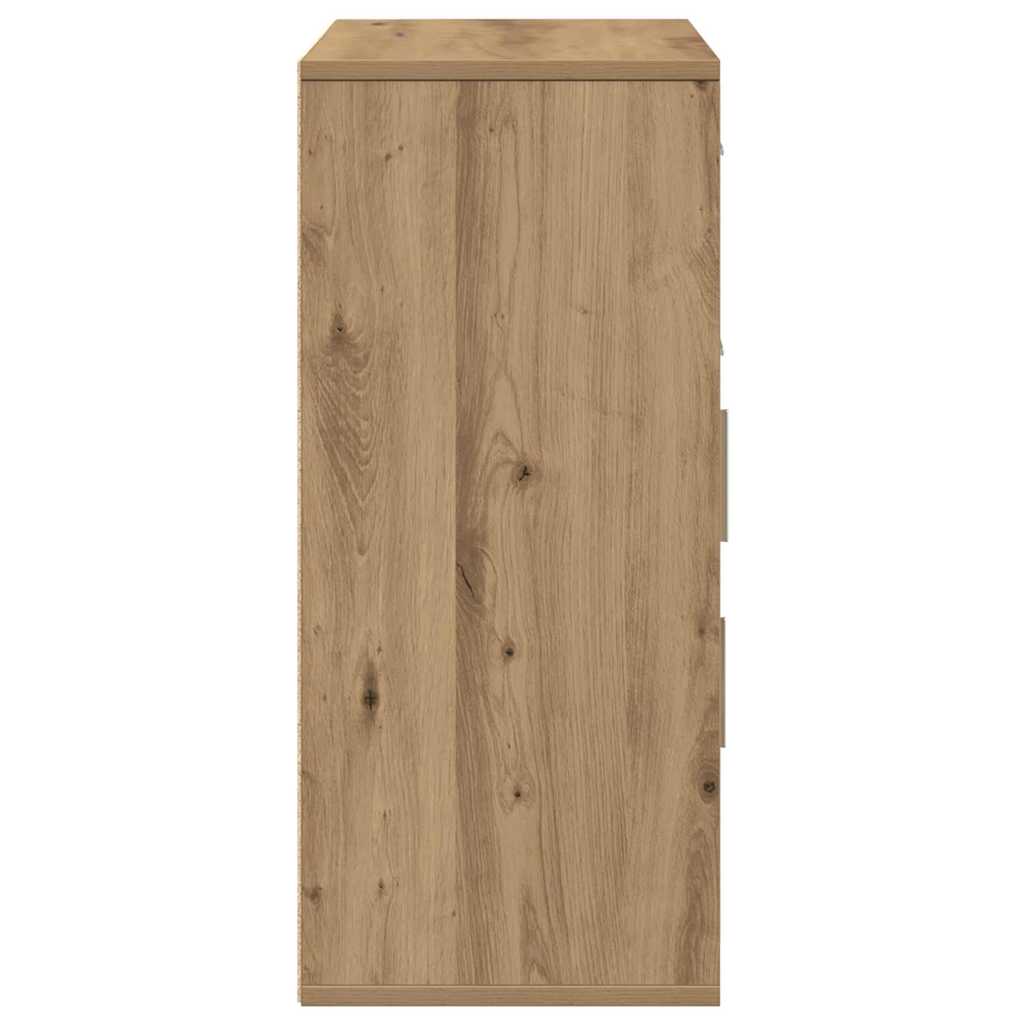 Sideboard Eiche handwerklich 60 x 31 x 70 cm Holzwerkstoff