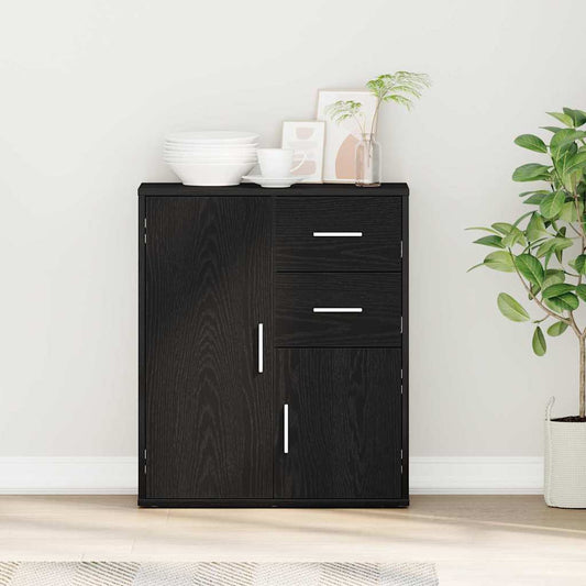 Sideboard Schwarze Eiche 60 x 31 x 70 cm Holzwerkstoff
