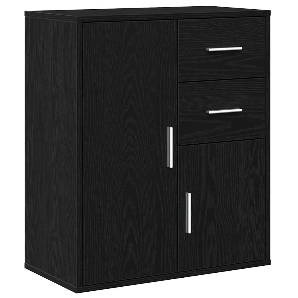 Sideboard Schwarze Eiche 60 x 31 x 70 cm Holzwerkstoff