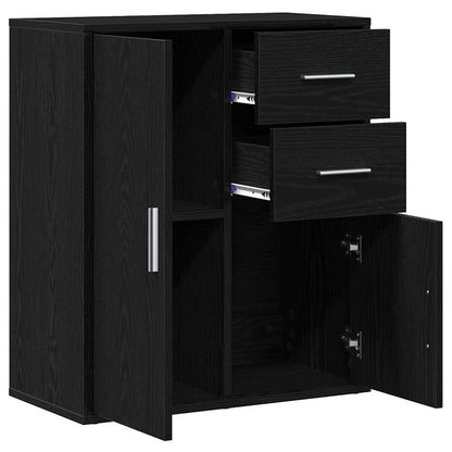 Sideboard Schwarze Eiche 60 x 31 x 70 cm Holzwerkstoff