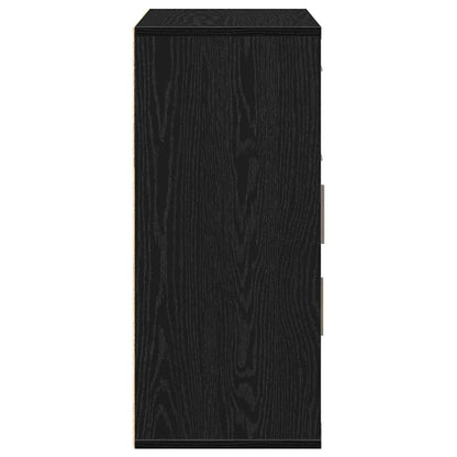 Sideboard Schwarze Eiche 60 x 31 x 70 cm Holzwerkstoff