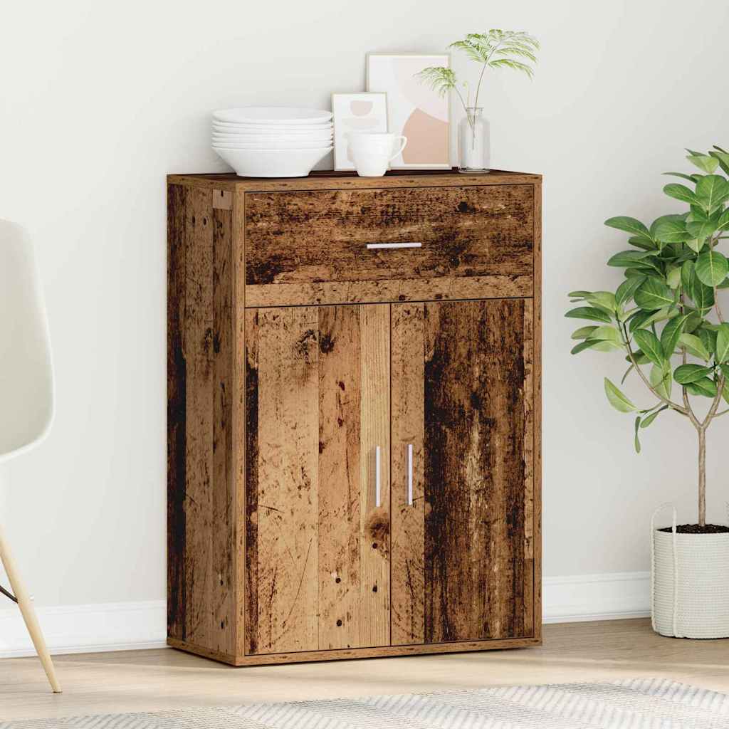 Sideboard mit Schubladen Altholz 79 x 38 x 80 cm Holzwerkstoff