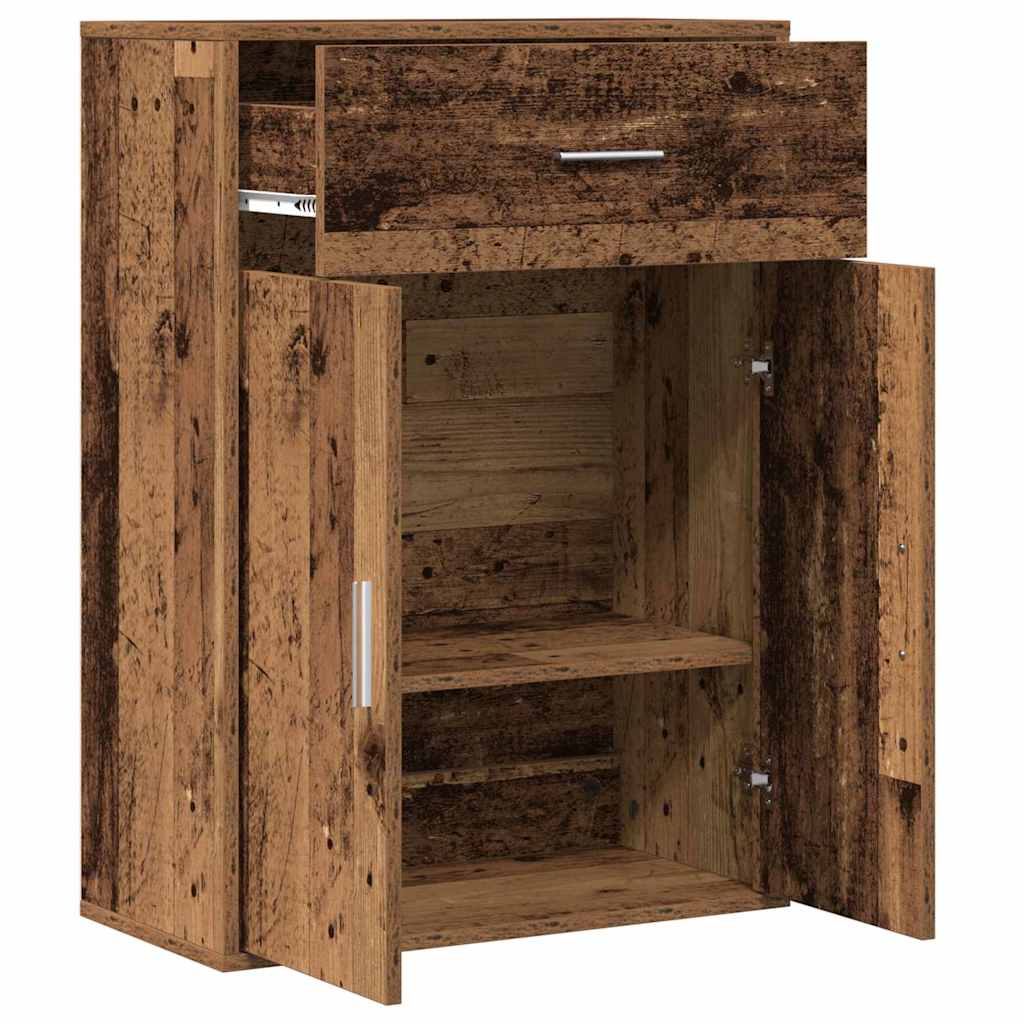Sideboard mit Schubladen Altholz 79 x 38 x 80 cm Holzwerkstoff