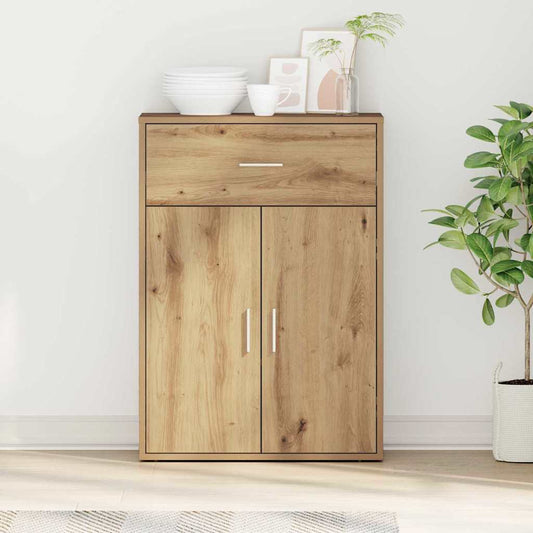Sideboard Eiche handwerklich 79 x 38 x 80 cm Holzwerkstoff