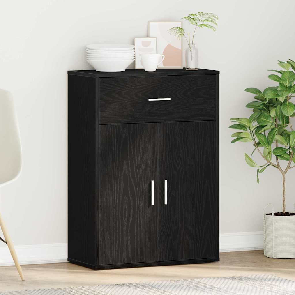 Sideboard Schwarze Eiche 79 x 38 x 80 cm Holzwerkstoff