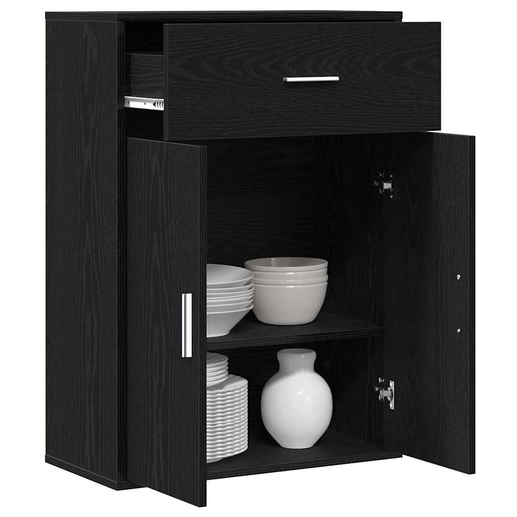 Sideboard Schwarze Eiche 79 x 38 x 80 cm Holzwerkstoff