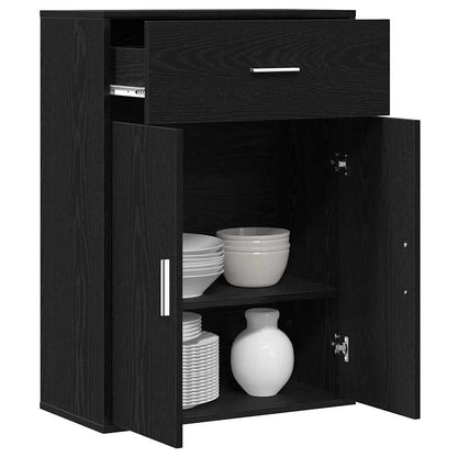 Sideboard Schwarze Eiche 79 x 38 x 80 cm Holzwerkstoff