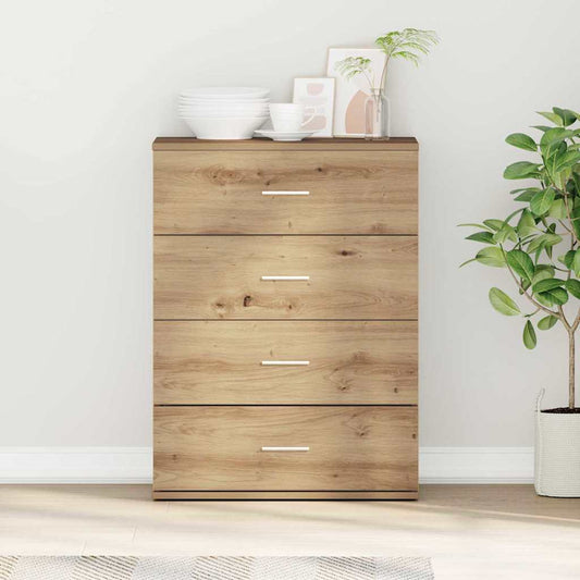 Sideboard Eiche handwerklich 60 x 39 x 80 cm Holzwerkstoff