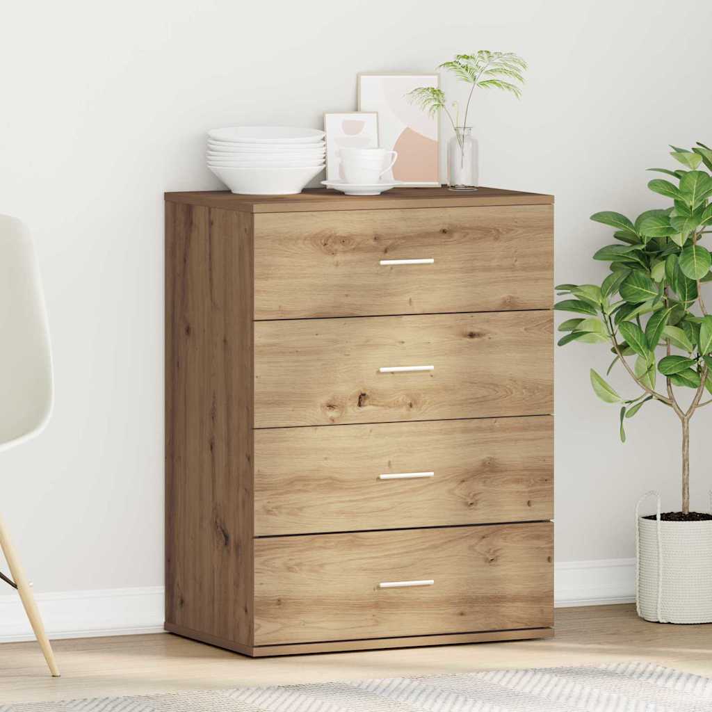 Sideboard Eiche handwerklich 60 x 39 x 80 cm Holzwerkstoff