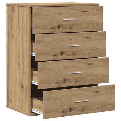 Sideboard Eiche handwerklich 60 x 39 x 80 cm Holzwerkstoff