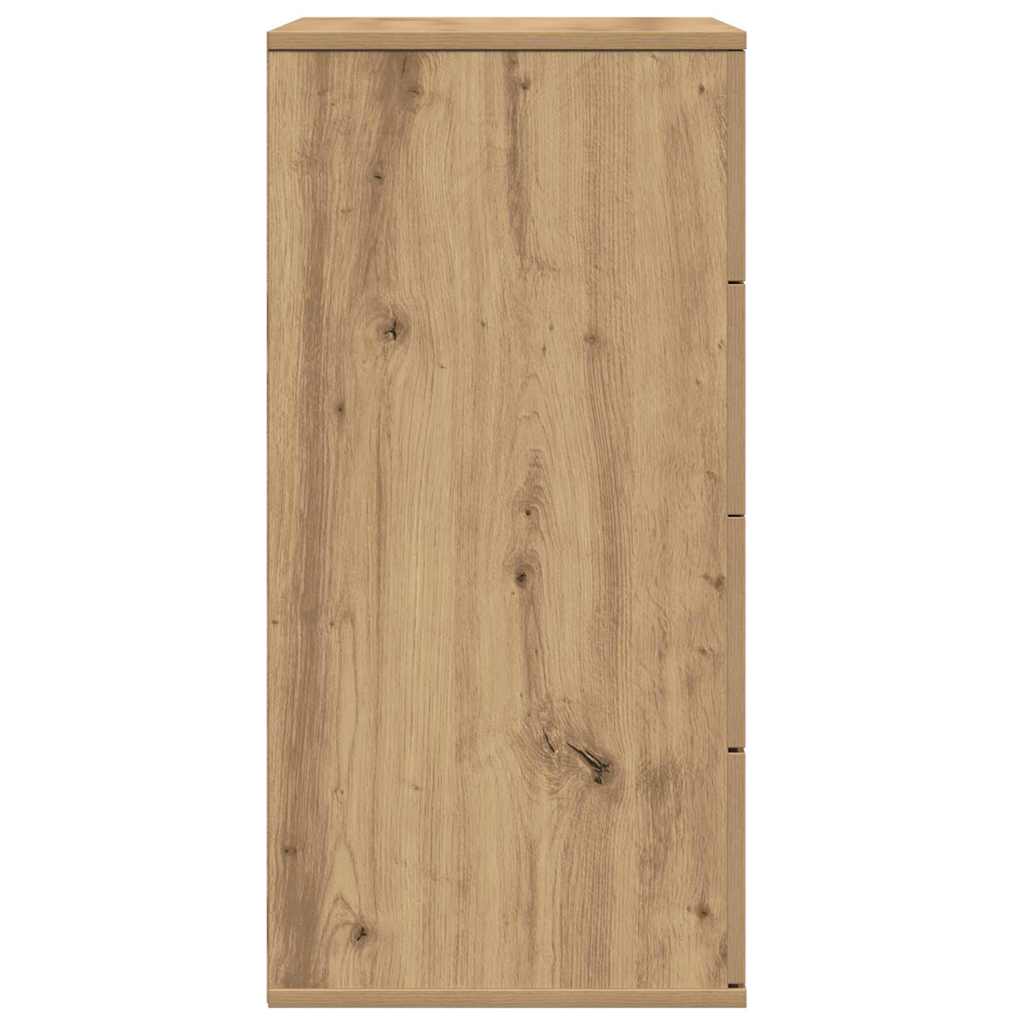 Sideboard Eiche handwerklich 60 x 39 x 80 cm Holzwerkstoff