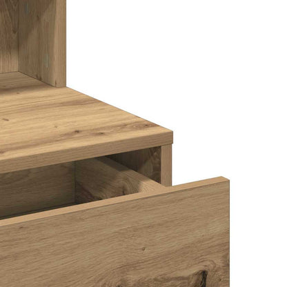 Schminktisch mit Regal Eiche handwerklich 80 x 41 x 134,5 cm