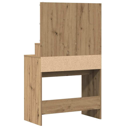 Schminktisch mit Regal Eiche handwerklich 80 x 41 x 134,5 cm