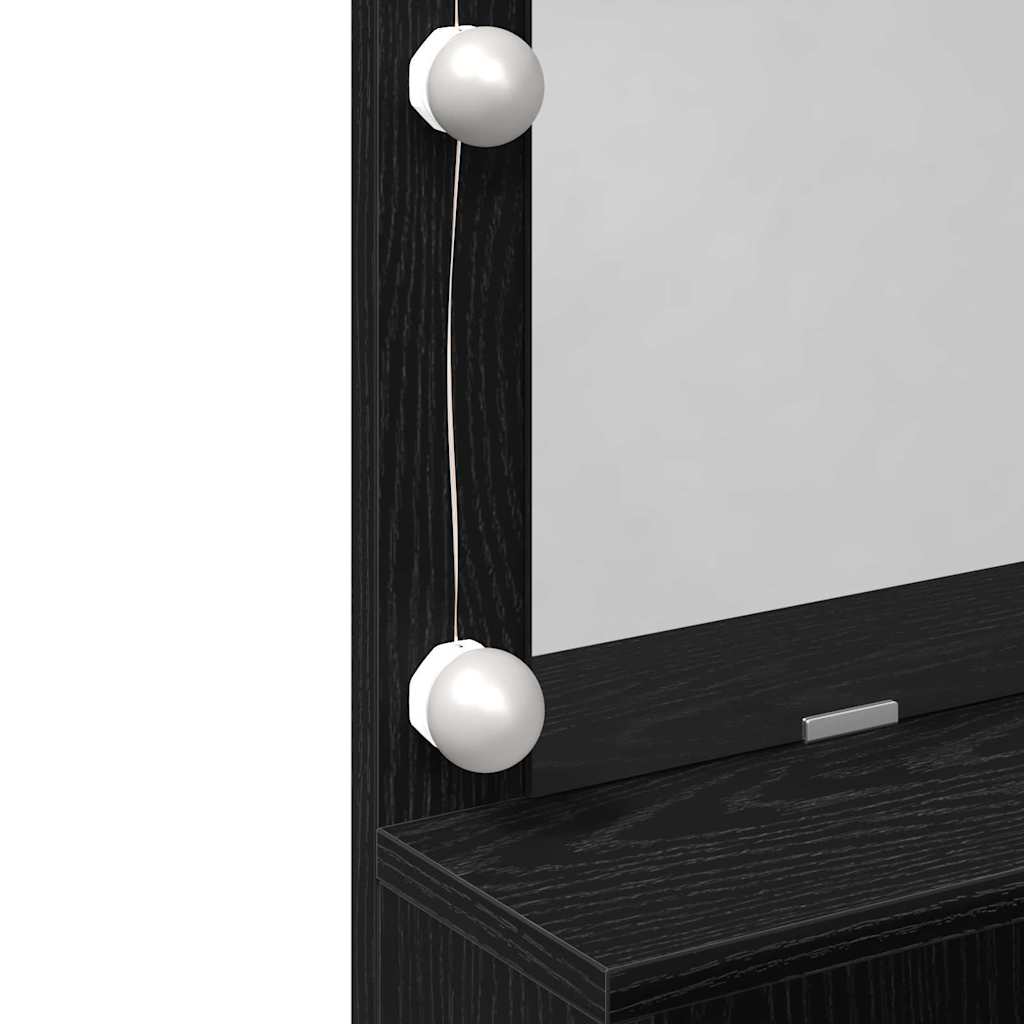 Schminktisch Schwarze Eiche 80 x 41 x 134,5 cm Holzwerkstoff