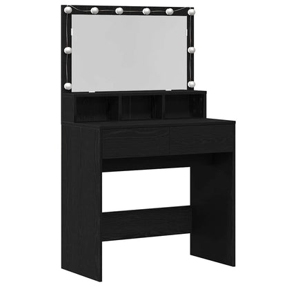 Schminktisch Schwarze Eiche 80 x 41 x 134,5 cm Holzwerkstoff