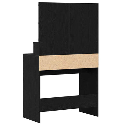 Schminktisch Schwarze Eiche 80 x 41 x 134,5 cm Holzwerkstoff