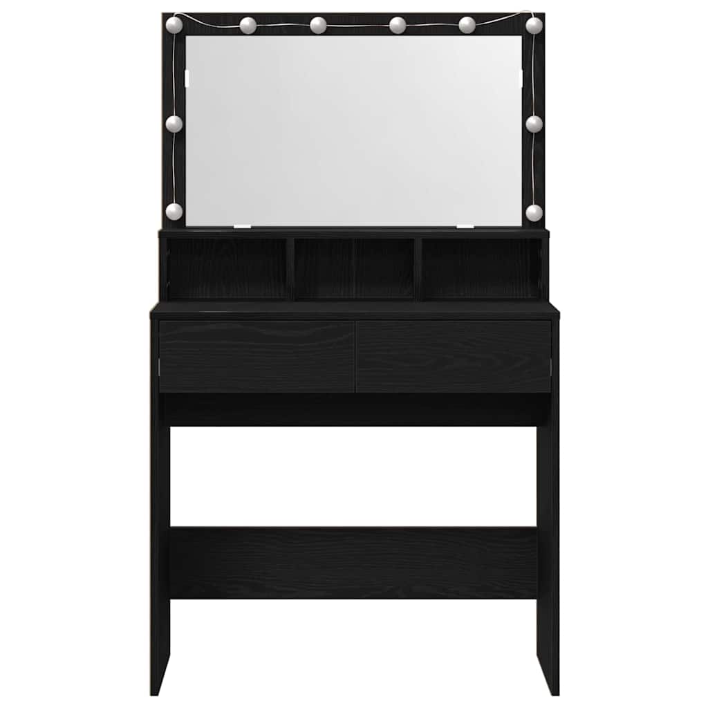 Schminktisch Schwarze Eiche 80 x 41 x 134,5 cm Holzwerkstoff