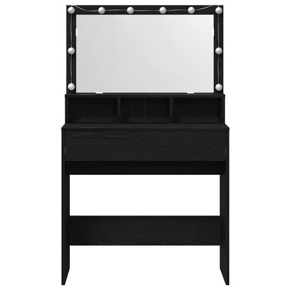 Schminktisch Schwarze Eiche 80 x 41 x 134,5 cm Holzwerkstoff