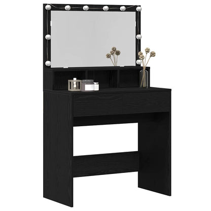 Schminktisch Schwarze Eiche 80 x 41 x 134,5 cm Holzwerkstoff