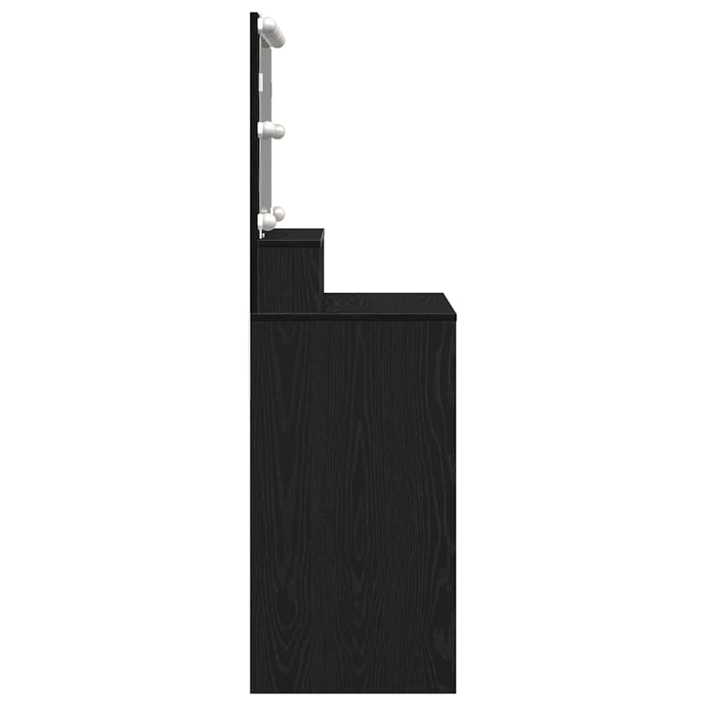 Schminktisch Schwarze Eiche 80 x 41 x 134,5 cm Holzwerkstoff