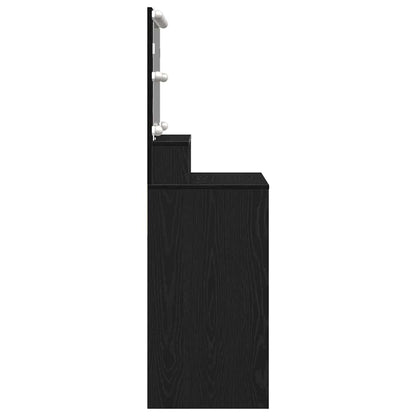 Schminktisch Schwarze Eiche 80 x 41 x 134,5 cm Holzwerkstoff