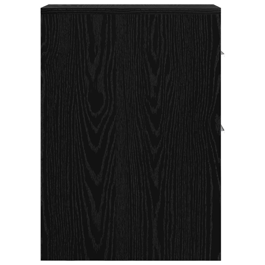 Schlanker Badezimmer-Schrank Schwarze Eiche 22 x 44 x 61,5 cm