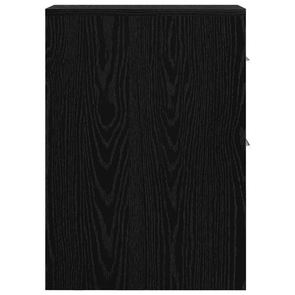 Schlanker Badezimmer-Schrank Schwarze Eiche 22 x 44 x 61,5 cm
