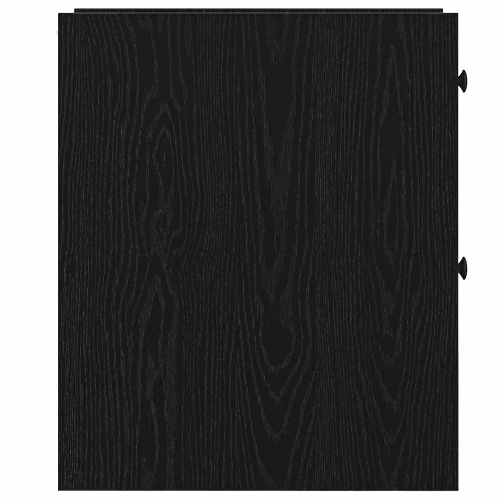 Schmaler Badezimmer-Schrank Schwarze Eiche 80 x 18 x 60 cm