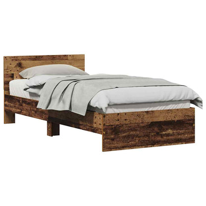 Bettgestell mit Kopfteil Altholz 75 x 190 cm Holzwerkstoff