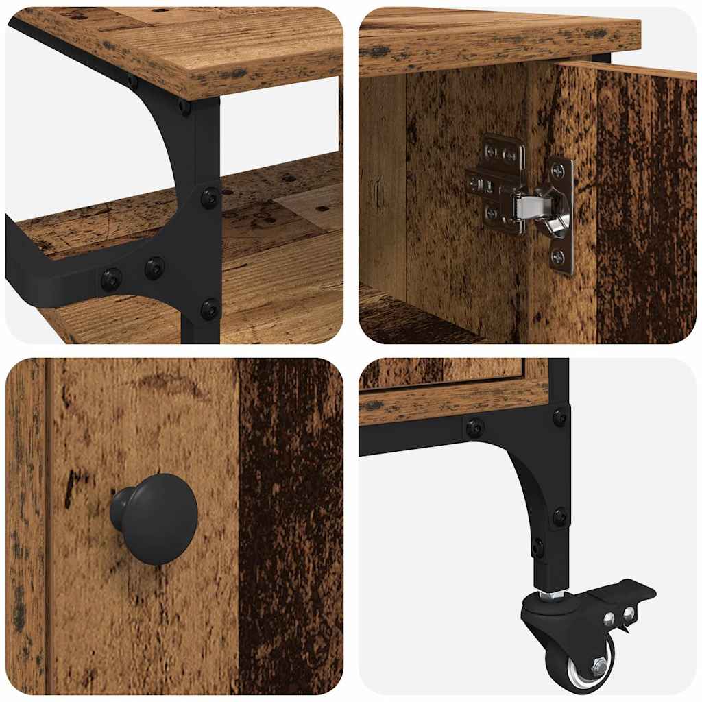 Küchentrolley Altholz 87.5 x 38.5 x 84.5 cm Holzwerkstoff