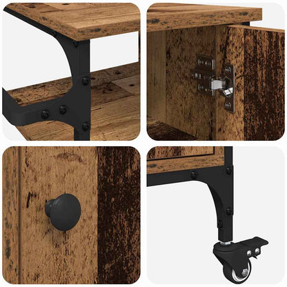 Küchentrolley Altholz 87.5 x 38.5 x 84.5 cm Holzwerkstoff
