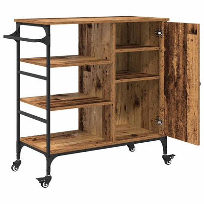 Küchentrolley Altholz 87.5 x 38.5 x 84.5 cm Holzwerkstoff