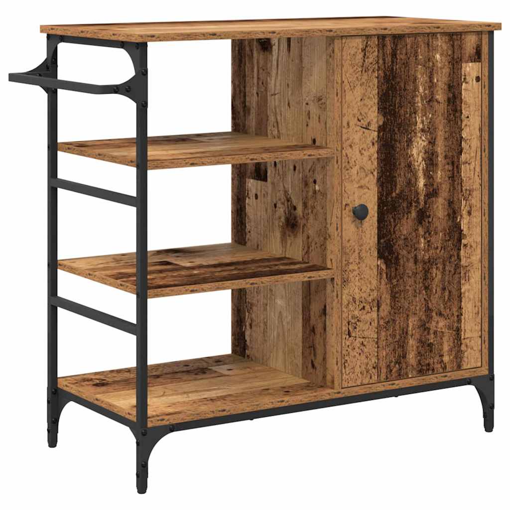 Küchentrolley Altholz 87.5 x 38.5 x 84.5 cm Holzwerkstoff