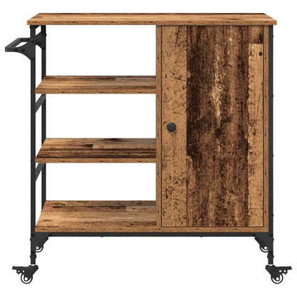Küchentrolley Altholz 87.5 x 38.5 x 84.5 cm Holzwerkstoff