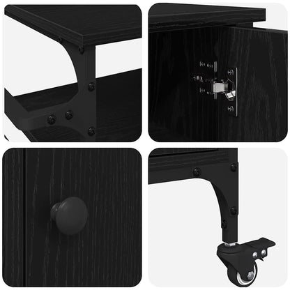 Küchentrolley Schwarze Eiche 87.5 x 38.5 x 84.5 cm