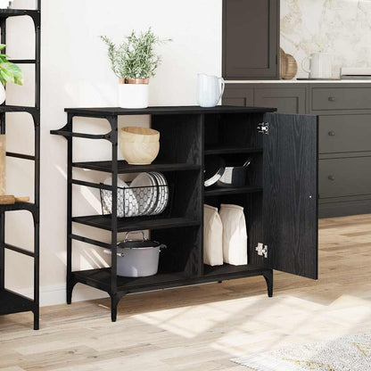 Küchentrolley Schwarze Eiche 87.5 x 38.5 x 84.5 cm