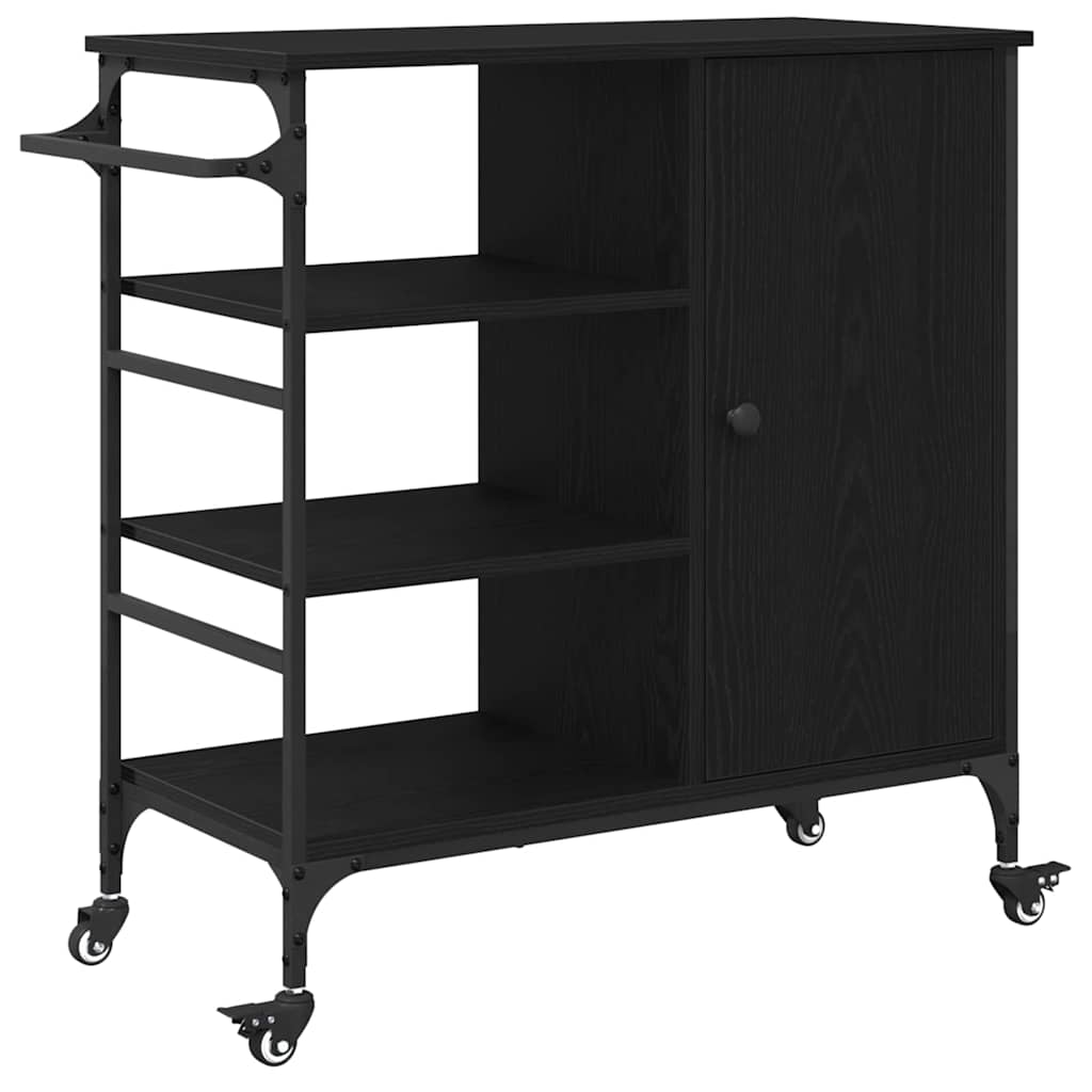 Küchentrolley Schwarze Eiche 87.5 x 38.5 x 84.5 cm