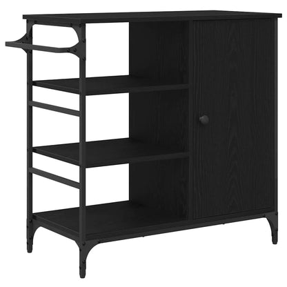 Küchentrolley Schwarze Eiche 87.5 x 38.5 x 84.5 cm