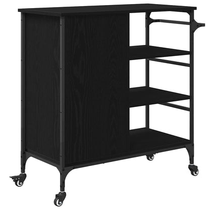 Küchentrolley Schwarze Eiche 87.5 x 38.5 x 84.5 cm