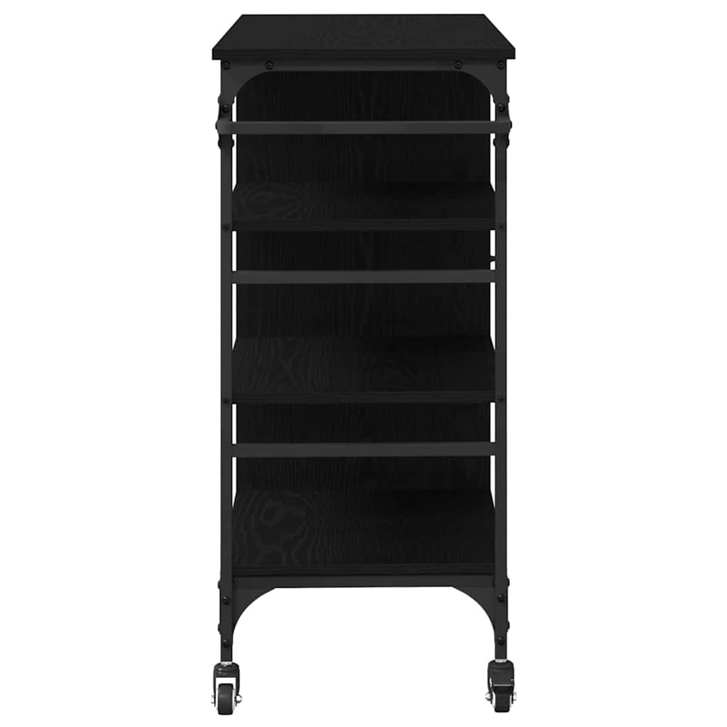Küchentrolley Schwarze Eiche 87.5 x 38.5 x 84.5 cm