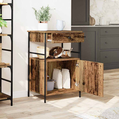 Küchentrolley Altholz 56 x 43 x 89.5 cm Holzwerkstoff