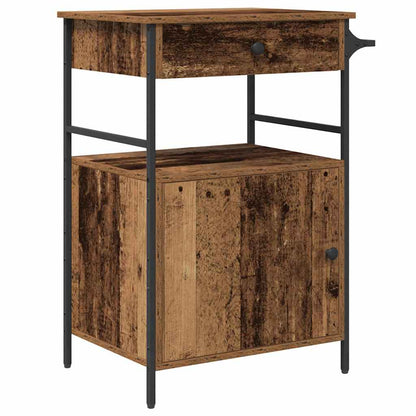 Küchentrolley Altholz 56 x 43 x 89.5 cm Holzwerkstoff